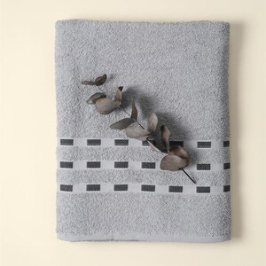 Bath Towel 90x150, Thick Absorbent Towel, Personalized Towel, Housewarming Gift, Soft Towel,Beach Towel, Wholesale Towel, Bath Towel Gray