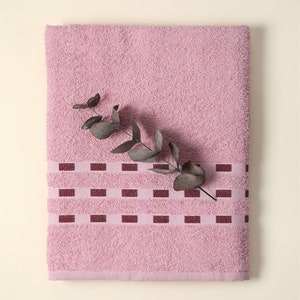 Bath Towel 90x150, Thick Absorbent Towel, Personalized Towel, Housewarming Gift, Soft Towel,Beach Towel, Wholesale Towel, Bath Towel Pink