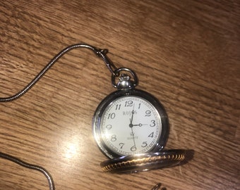 Rojas Mans Pocket Watch Etsy