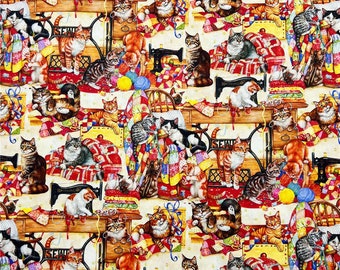 Vintage Fabric Animal Fabric Cotton Fabric Printed Plain Sewing Cloth 57Inch x 1/2 Yard 100% cotton