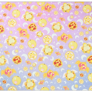 Cartoon Sailor Moon Cotton Fabric Printed Plain Sewing Cloth Fabrics 43Inch x 1/2 Yard