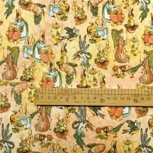 Vintage Fabric Animal Fabric Cotton Fabric Printed Plain Sewing Cloth 57Inch x 1/2 Yard 100% cotton