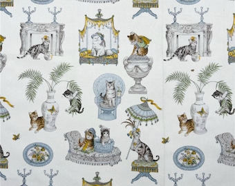 Vintage Fabric Animal Fabric Cotton Fabric Printed Plain Sewing Cloth 57Inch x 1/2 Yard 100% cotton