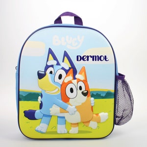 Personalized Bluey & Bingo 3D Kids Backpack