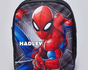 Personalised Spiderman Official Kids Character Backpack, Back to School, Pre-school backpack, Toddler backpack