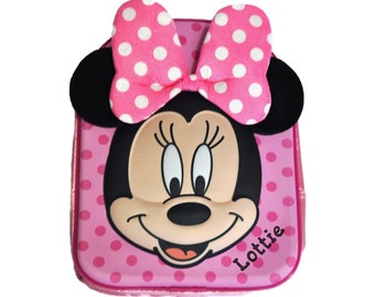 Personalised Official 3D EVA Minnie Mouse Kids Licensed Backpack, Back to School, Toddler Backpack