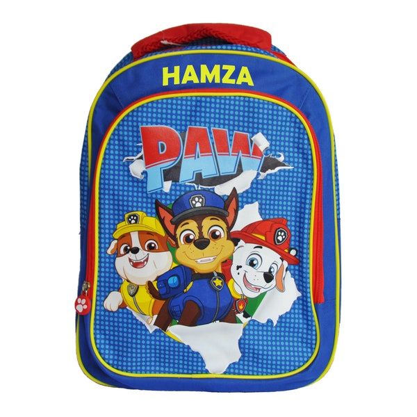 Personalised Paw Patrol Kids Large Official Backpack, Back to School, Pre-school backpack, Toddler backpack