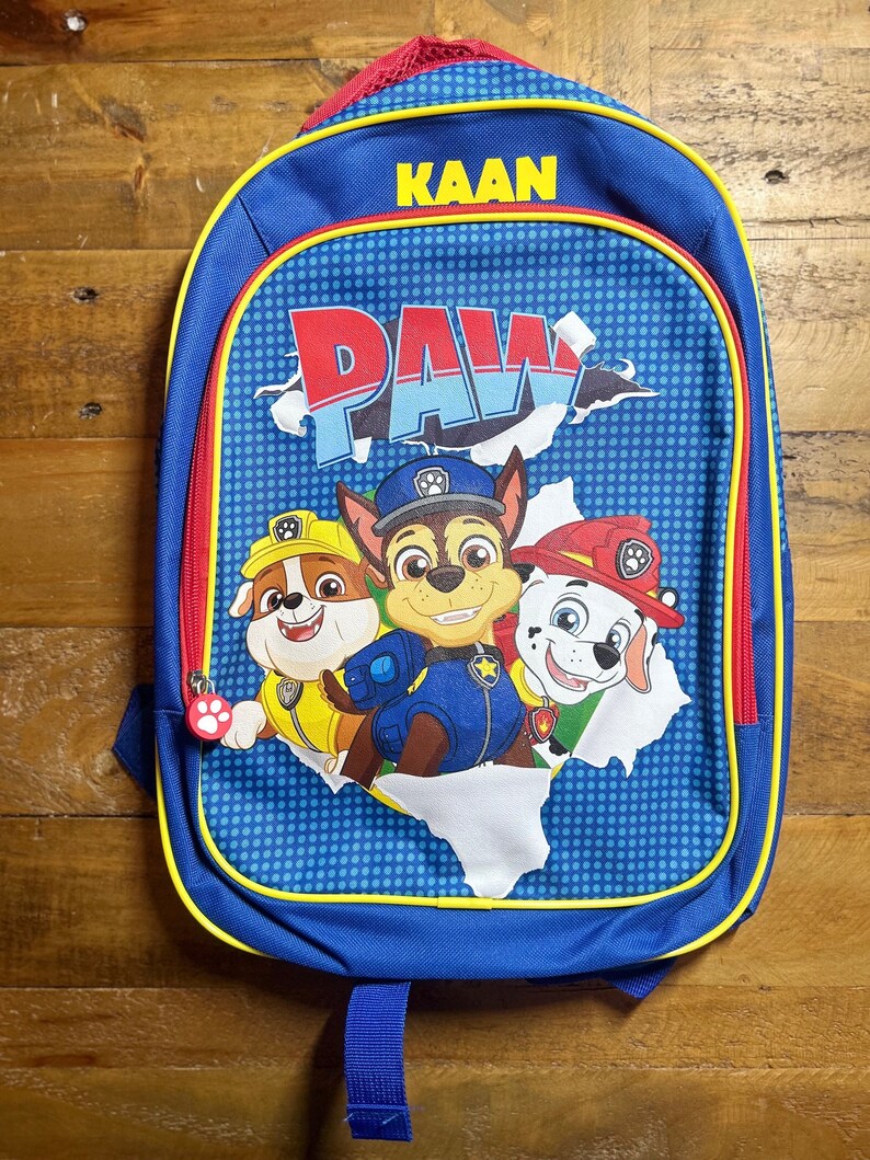 Personalised Paw Patrol Kids Large Official Backpack, Back to School, Pre-school backpack, Toddler backpack image 8