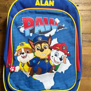 Personalised Paw Patrol Kids Large Official Backpack, Back to School, Pre-school backpack, Toddler backpack image 9
