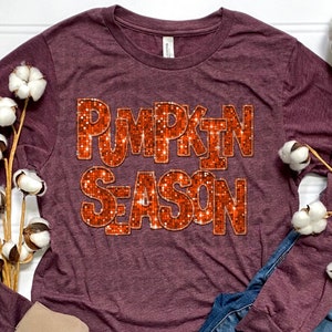 GLITTER PUMPKIN SEASON png, Glitter spooky season png, faux sequins png, faux glitter png, Halloween faux glitter png, Halloween sparkle