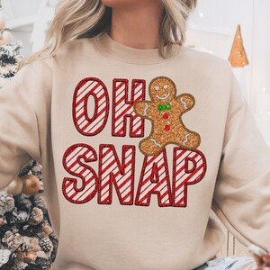 Oh snap png, oh snap gingerbread png, Oh snap Christmas glitter png, funny Christmas, candy cane oh snap, gingerbread png