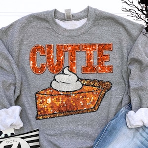 GLITTER CUTIE PIE digital for sublimation nad dtf png, cutie pie png, glitter halloween png, pumpkin pie png, fall png,