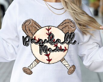BASEBALL MOM GLITTER png, faux embroidery png, faux sequins png, faux glitter png, Glitter Baseball Mom png, baseball mom png,