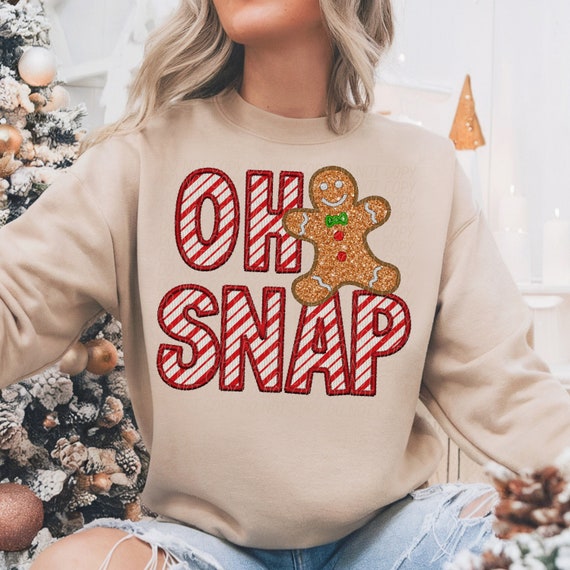 Oh snap png, oh snap gingerbread png, Oh snap Christmas glitter png, funny Christmas, candy cane oh snap, gingerbread png