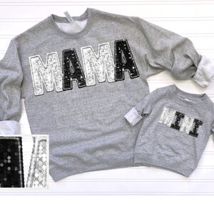 Mama and Mini Faux Glitter PNG: Mother&#39;s Day Design (Digital Download)