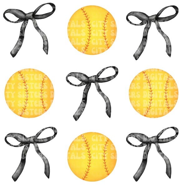 COQUETTE SOFTBALL BOWS png, softball bow png, softball png, coquette softball png, sports bow png, Coquette png