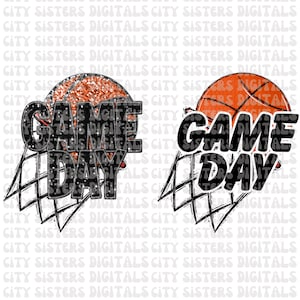 BASKETBALL GAME DAY png, basketball life png, basketball png, glitter game day, retro game day, game day png,