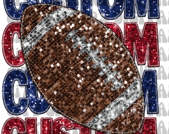 CUSTOM GLITTER team spirit png, faux embroidery glitter png digital file, football, baseball, dance, cheer, hockey, lacrosse, wrestling