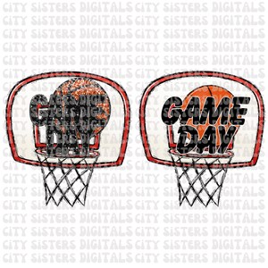 BASKETBALL GAME DAY png, basketball life png, basketball png, glitter game day, retro game day, game day png,