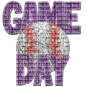 BASEBALL GAME DAY png, broderie numérique de fausses paillettes scintillantes, baseball maman png, jour de match png, jour de match baseball png, stade de baseball png