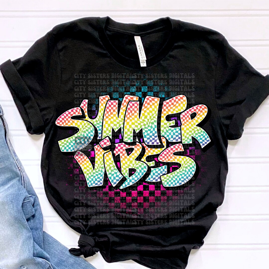 SUMMER VIBES Png, Retro Summer Vibes Png, Summer Png, 80's Png, Summer ...