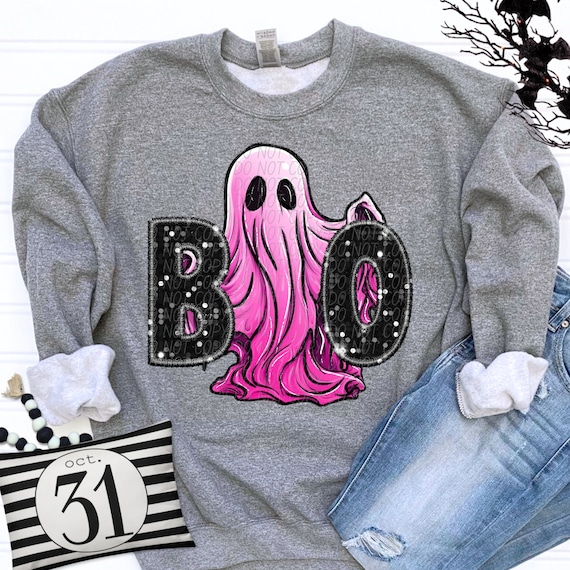 PINK HALLOWEEN digital for sublimation and dtf png, Boo pink ghost png, Pink ghost Halloween png, Pink boo png, Halloween png