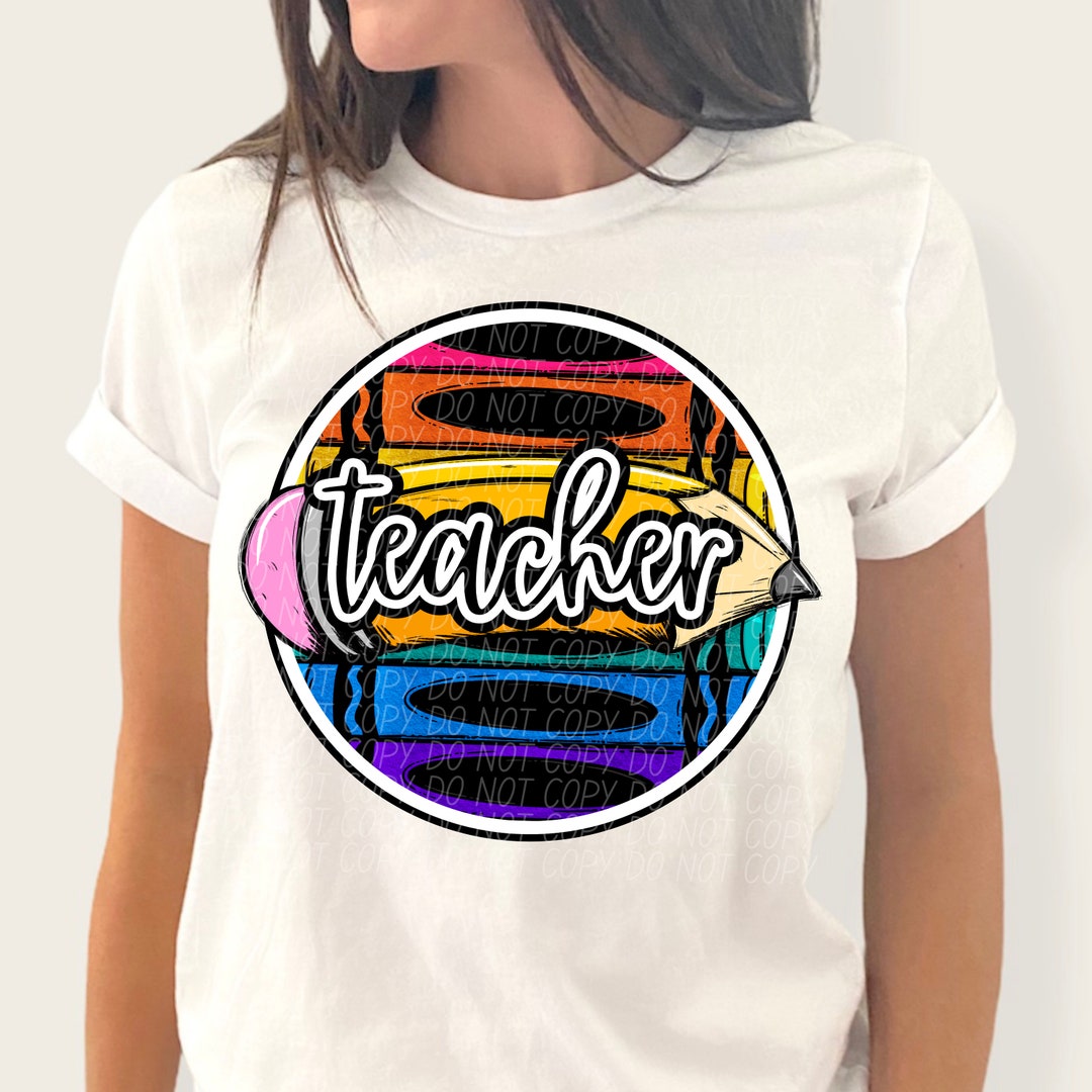 Teacher Png, Crayons Teacher Png, Cute Teacher Png, Teacher Digital ...