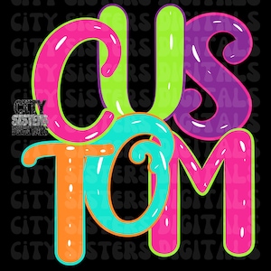 CUSTOM SCHOOL SPIRIT png, neon school spirit png, digital file for sublimation and dtf, school spirit png, state png, occupation png