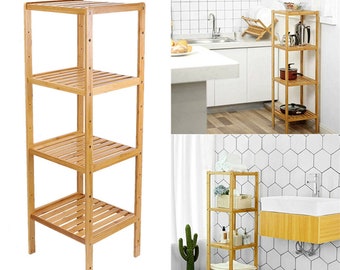 4 Tier Bamboo Plant Stand - Book Shelves - Storage Organizer - Shoe Rack