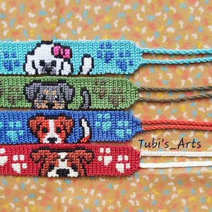 Dog Friendship Bracelet, Woven Dog Bracelet, Dog Mom, Dog Dad, Gift, Birthday Friendship Gift, Dog Lover Gift