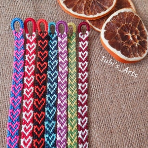 Pulsera de la amistad con corazón personalizable, pulsera tejida con corazón, regalo de San Valentín, regalo de cumpleaños para el mejor amigo