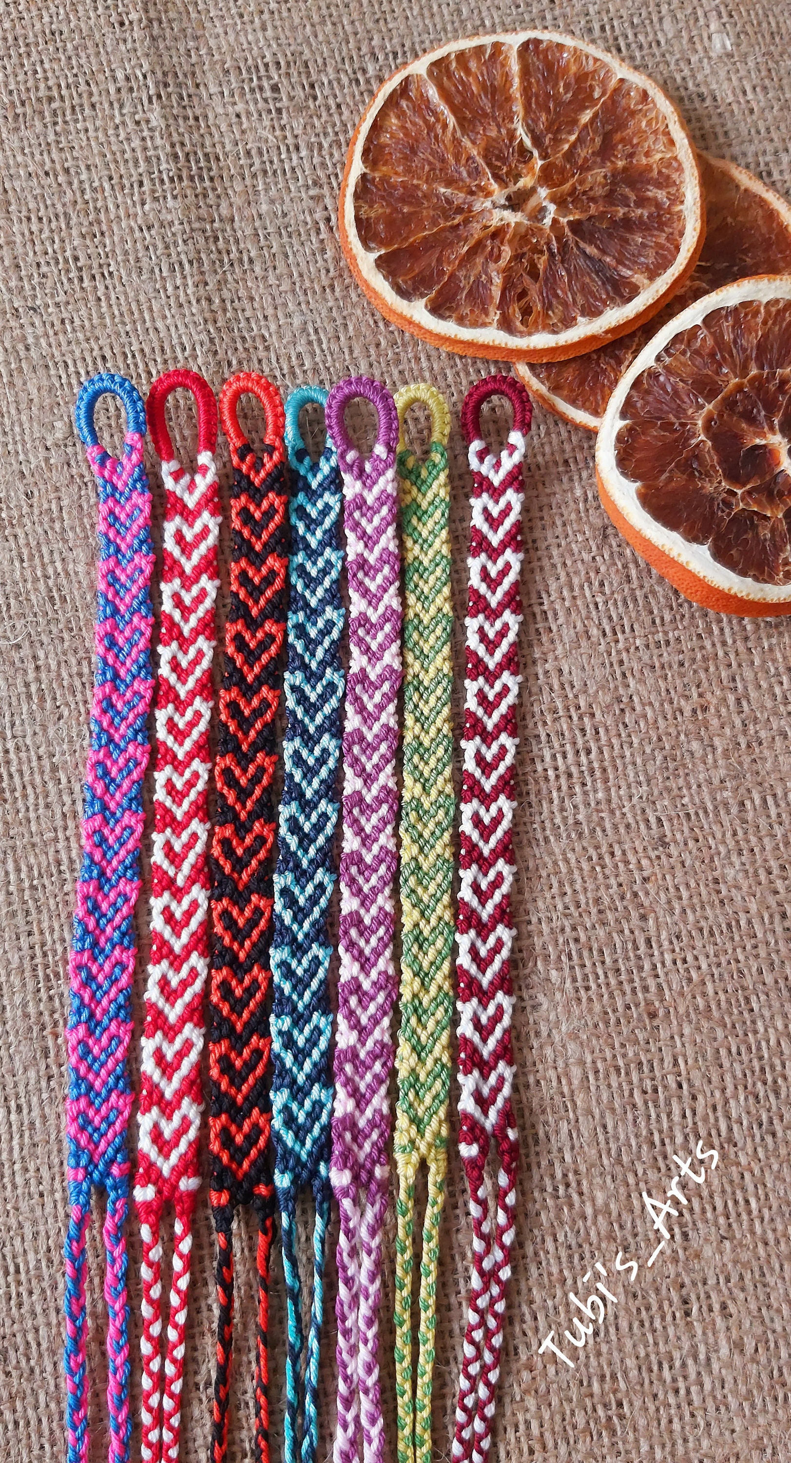 Heart Friendship Bracelet Patterns