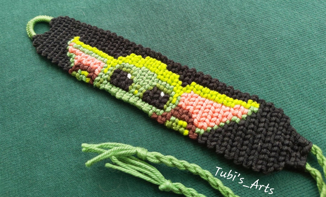 Master Baby Yoda Friendship Bracelet, Woven Yoda Bracelet, Best Friend