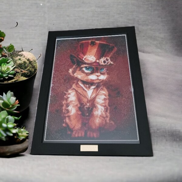 Cat in Top Hat Etsy UK