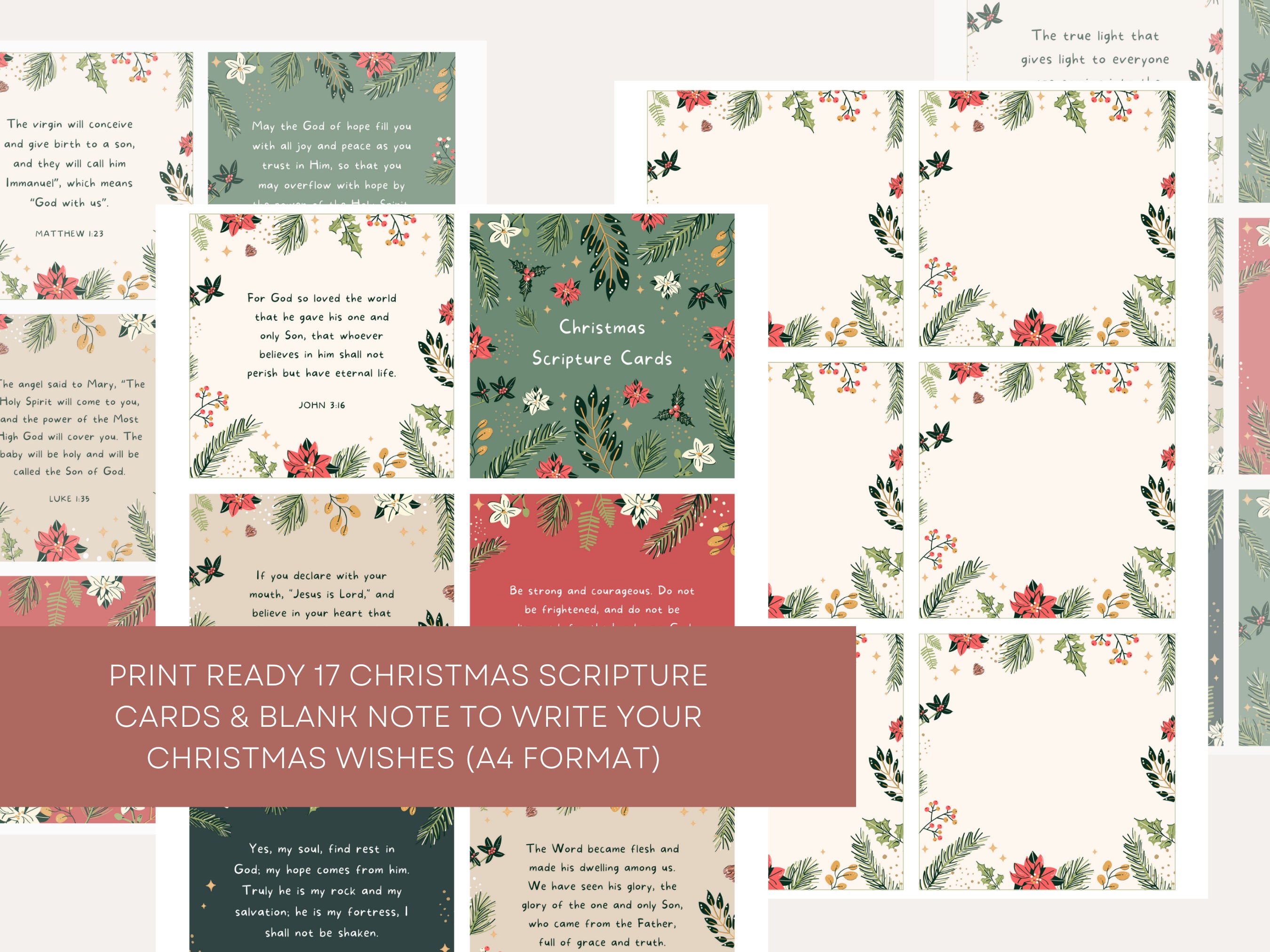Matthew 1:23 Candycane Boxed Note Cards Matthew 1:23 Candycane Boxed Note Cards