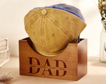 Father's Day Gifts,Custom Wooden Hat Holder,Personalized Cap Holder,Hat Holder Display,Cap Organizer,Cap Stand,Gift for Dad,Hat Organizer