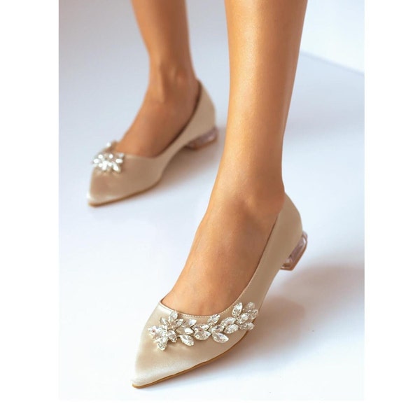 Nude Wedding Flats - Etsy