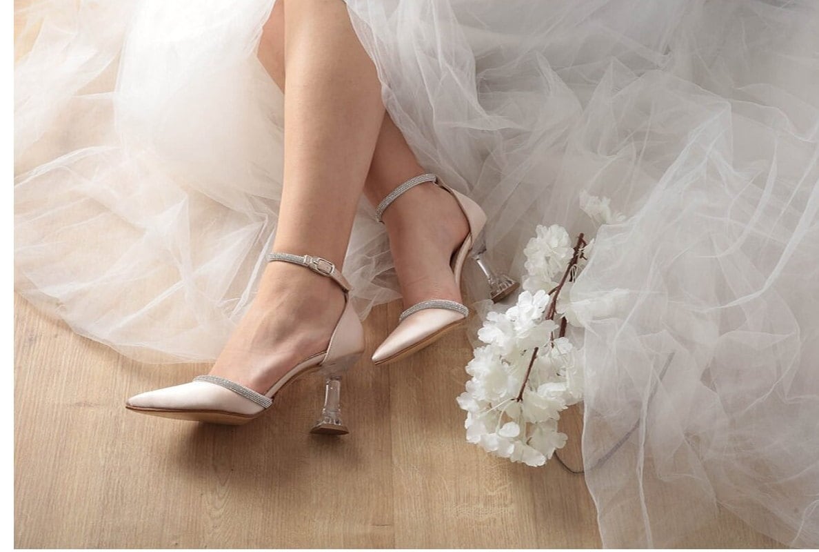Nude bridal shoes México