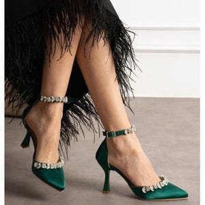 heels for emerald green dress Emerald Green Heels