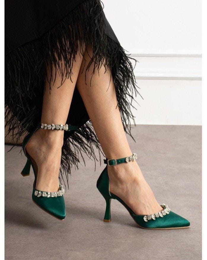 Emerald Green Heels - Etsy