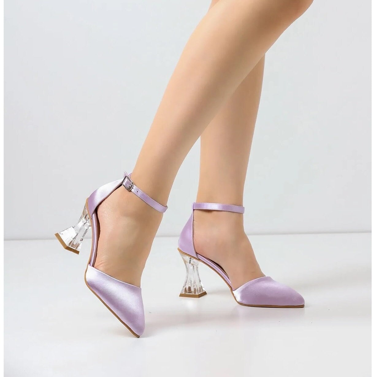 Plain Synthetic Foam Women Purple Block Heels Sandals, Size: UK-3 at Rs  260/pair in Rampur