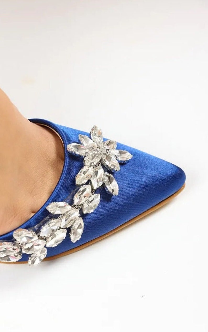 navy blue wedding shoe