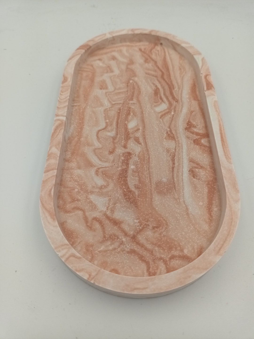 Sand Color Jesmonite Tray Jewellery Trinket Dish Candle Etsy