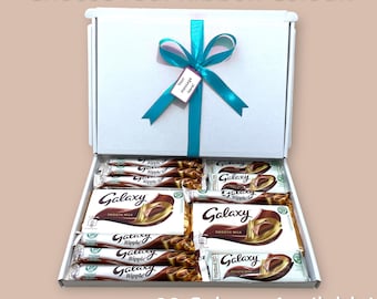 Galaxy Chocolate Gift Box | Personalised Chocolate Hamper | Birthday, Valentine's Day or Mother's Day Present | Hug in a Box Treat