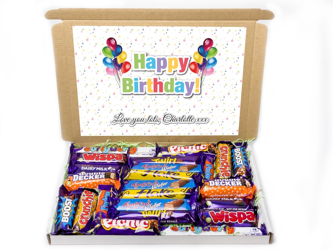 Happy Birthday Chocolate Box Birthday Chocolate Gifts Chocolate Gifts