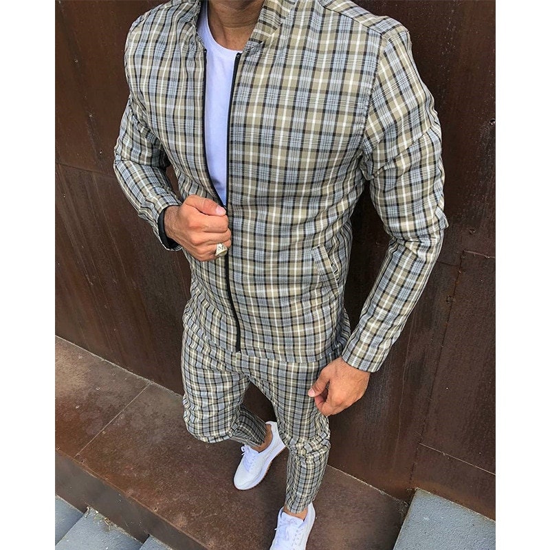 Grey burberry shop tracksuit