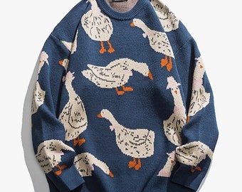 Goose fun sweater sweatshirt winter sweater new gift