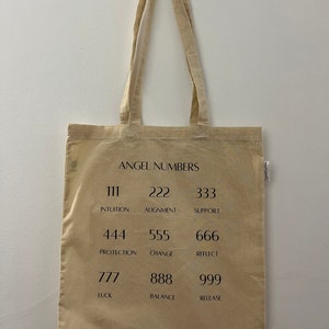 222 Angel Number Tote Bag ∙ Trendy Handmade Custom Jewelry & Accessories –  Thirteen by Lyndsey LLC