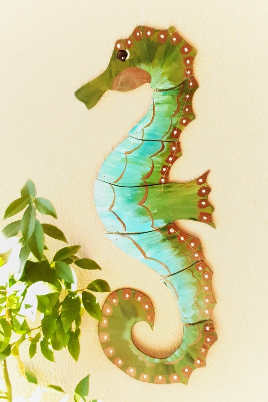 Seahorse Wall Hanging Seahorse Wall Decor Handmade Etsy