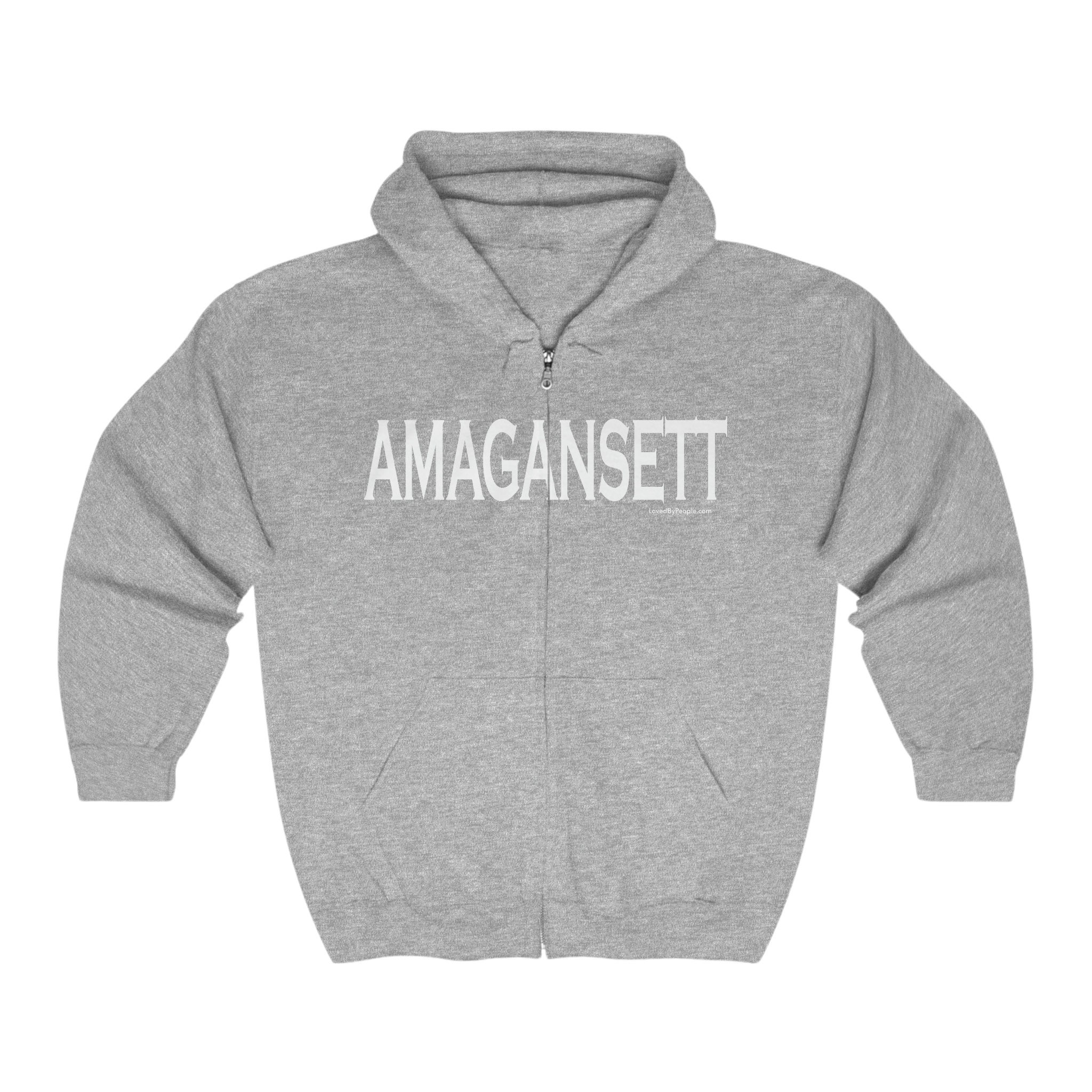 Sweat-shirt Amagansett NY Homme Et Femme - Tissu Doux 241g Idéal Plage Bateau Pêche